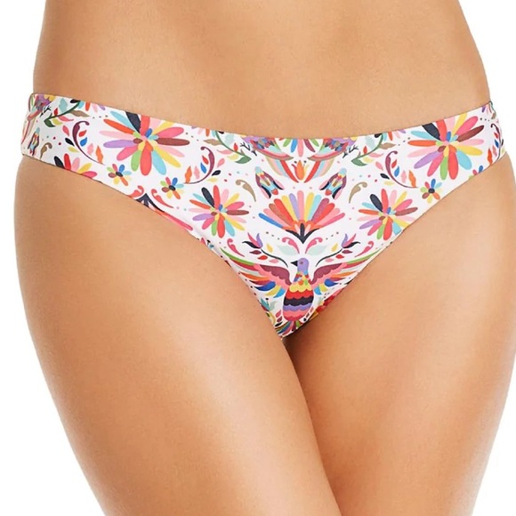 Verdelimon Womens Tunas Printed Low-Rise Swim Bottom size M - Picture 6 of 6